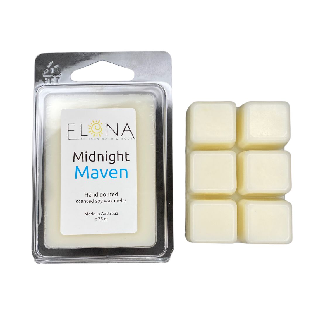 Midnight Maven Melt-Soy Wax Melts-Elena Bath and Body-natural-eco-friendly-pure-strong-fragrance-long-lasting-handmade-in-australia