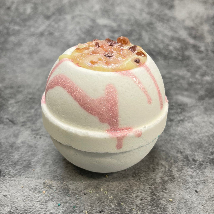 Mini Magna Bomb - Lychee Peony-Luxury Bath Bomb-Elena Bath and Body-natural-chemical-free-bath-bombs-for-kids-made-in-australia