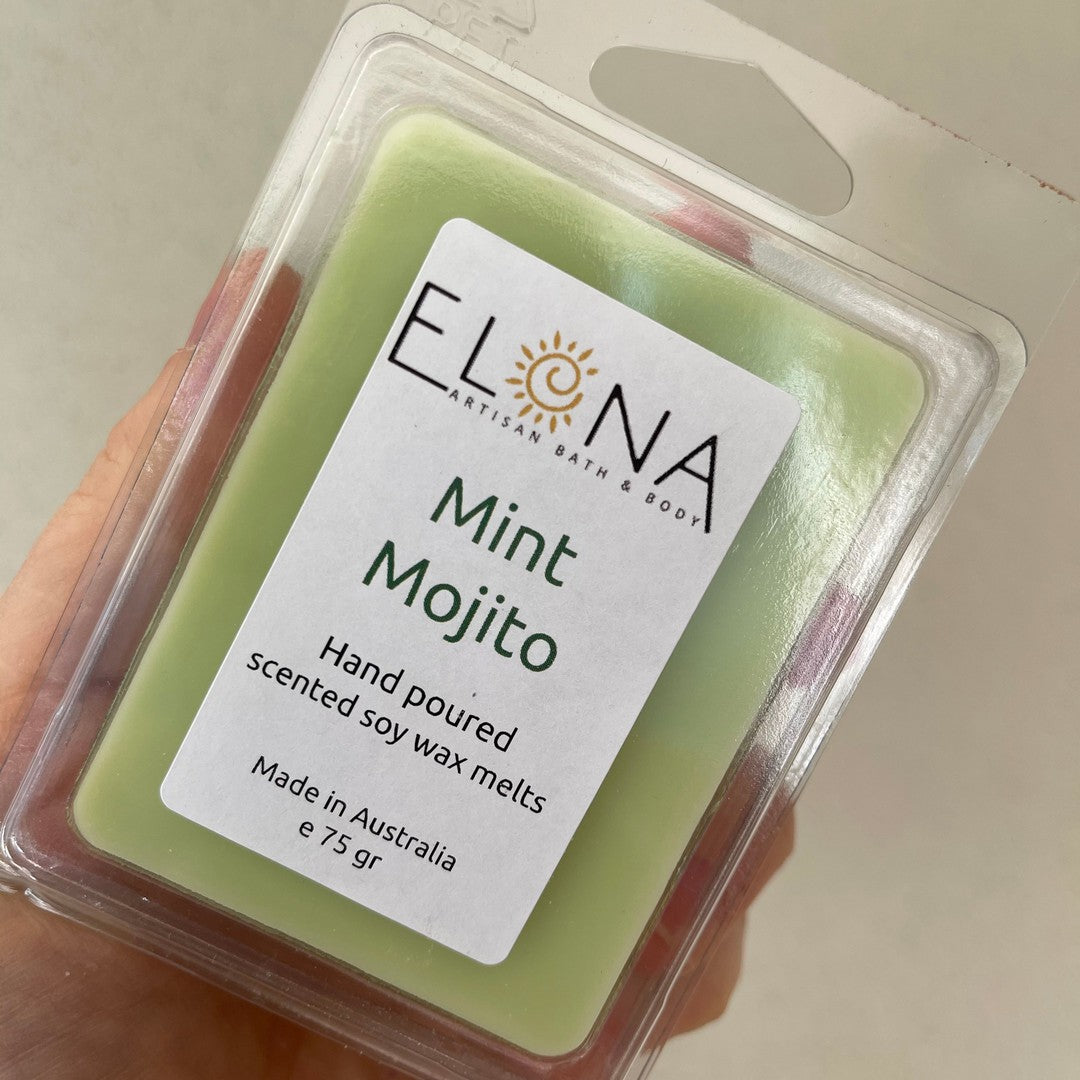 Mint Mojito Melt-Soy Wax Melts-Elena Bath and Body-natural-eco-friendly-pure-strong-fragrance-long-lasting-handmade-in-australia