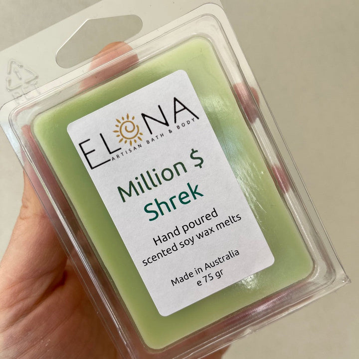 Mr Millionaire (Million $ Shrek) Melt-Soy Wax Melts-Elena Bath and Body-natural-eco-friendly-pure-strong-fragrance-long-lasting-handmade-in-australia