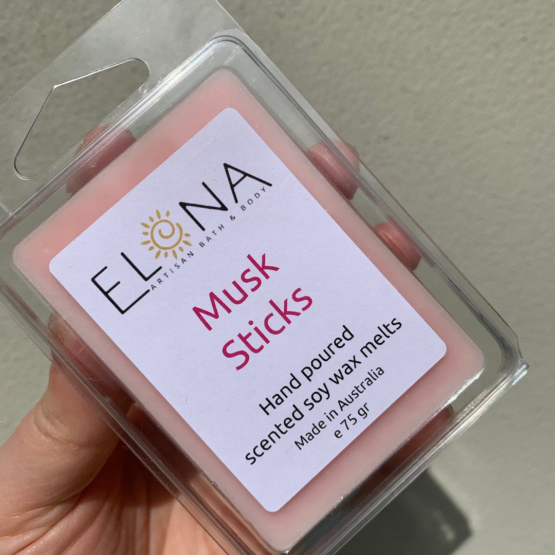 Musk Sticks Melt-Soy Wax Melts-Elena Bath and Body-natural-eco-friendly-pure-strong-fragrance-long-lasting-handmade-in-australia