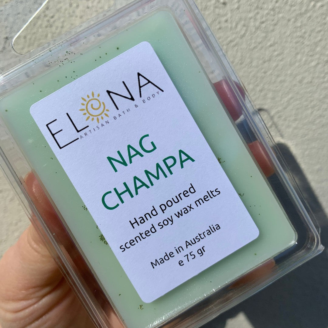 Nag Champa Melt-Soy Wax Melts-Elena Bath and Body-natural-eco-friendly-pure-strong-fragrance-long-lasting-handmade-in-australia