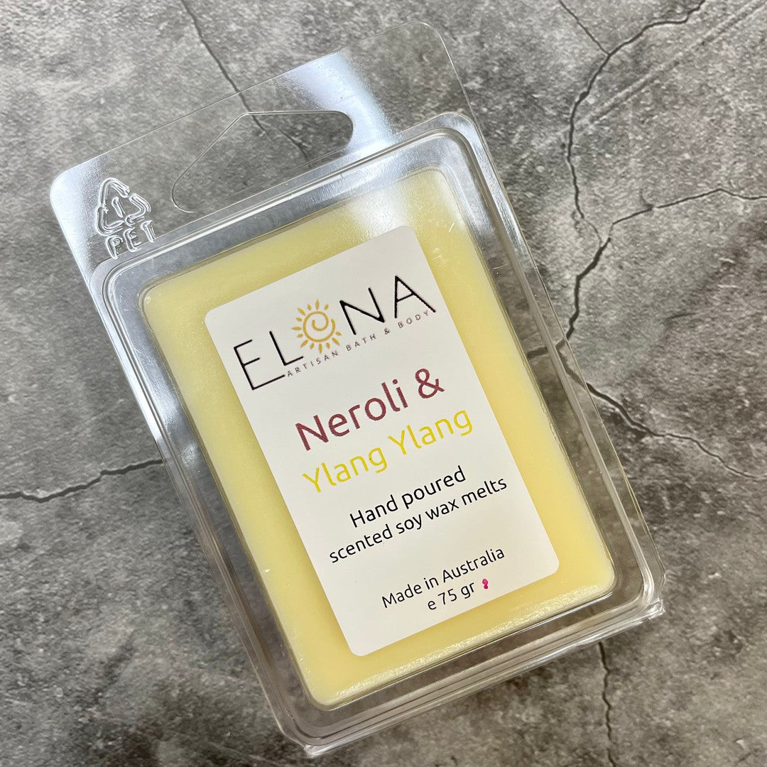 Neroli & Ylang Ylang Melt-Soy Wax Melts-Elena Bath and Body-natural-eco-friendly-pure-strong-fragrance-long-lasting-handmade-in-australia