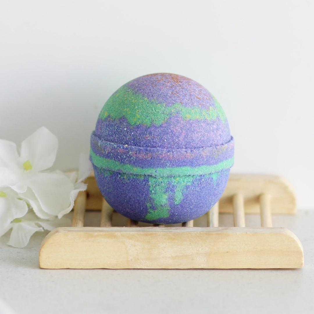 Passionfruit & Papaya Bomb-Luxury Bath Bomb-Elena Bath and Body-natural-chemical-free-bath-bombs-for-kids-made-in-australia