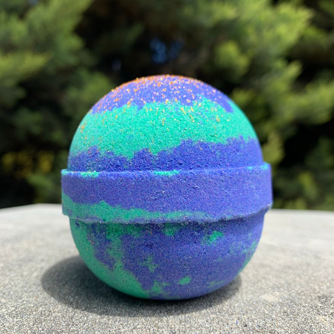 Passionfruit & Papaya Bomb-Luxury Bath Bomb-Elena Bath and Body-natural-chemical-free-bath-bombs-for-kids-made-in-australia