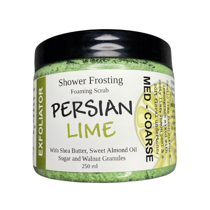 Persian Lime - Shower Frosting (Lemongrass & Lime)-Body Scrub-Elena Bath and Body-natural-body-scrub-exfoliator-make-up-remover-made-in-australia