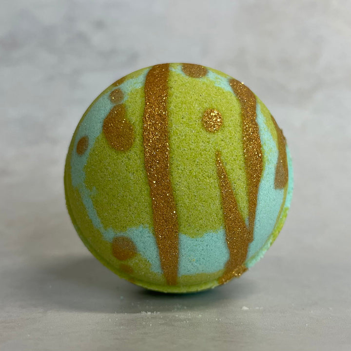 Pina Colada Bomb-Luxury Bath Bomb-Elena Bath and Body-natural-chemical-free-bath-bombs-for-kids-made-in-australia