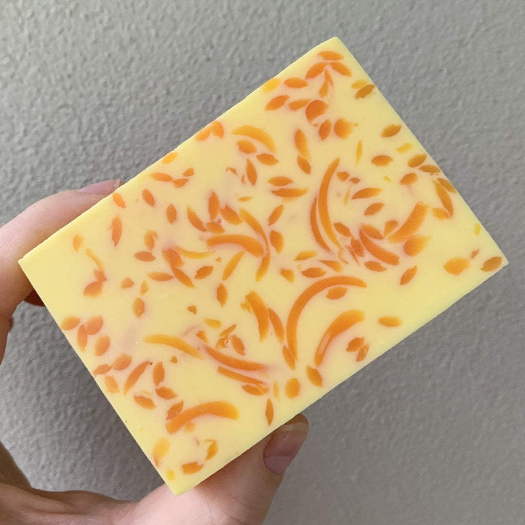 Pineapple & Frangipani Bar-Luxury Glycerine soap-Elena Bath and Body-natural-gentle-soap-for-sensitive-skin-dry-skin-eczema-acne-hand-made-in-australia