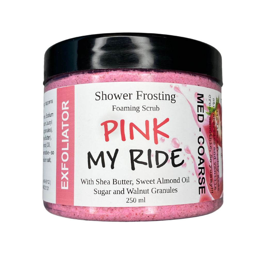 Pink My Ride - Shower Frosting-Body Scrub-Elena Bath and Body-natural-body-scrub-exfoliator-make-up-remover-made-in-australia