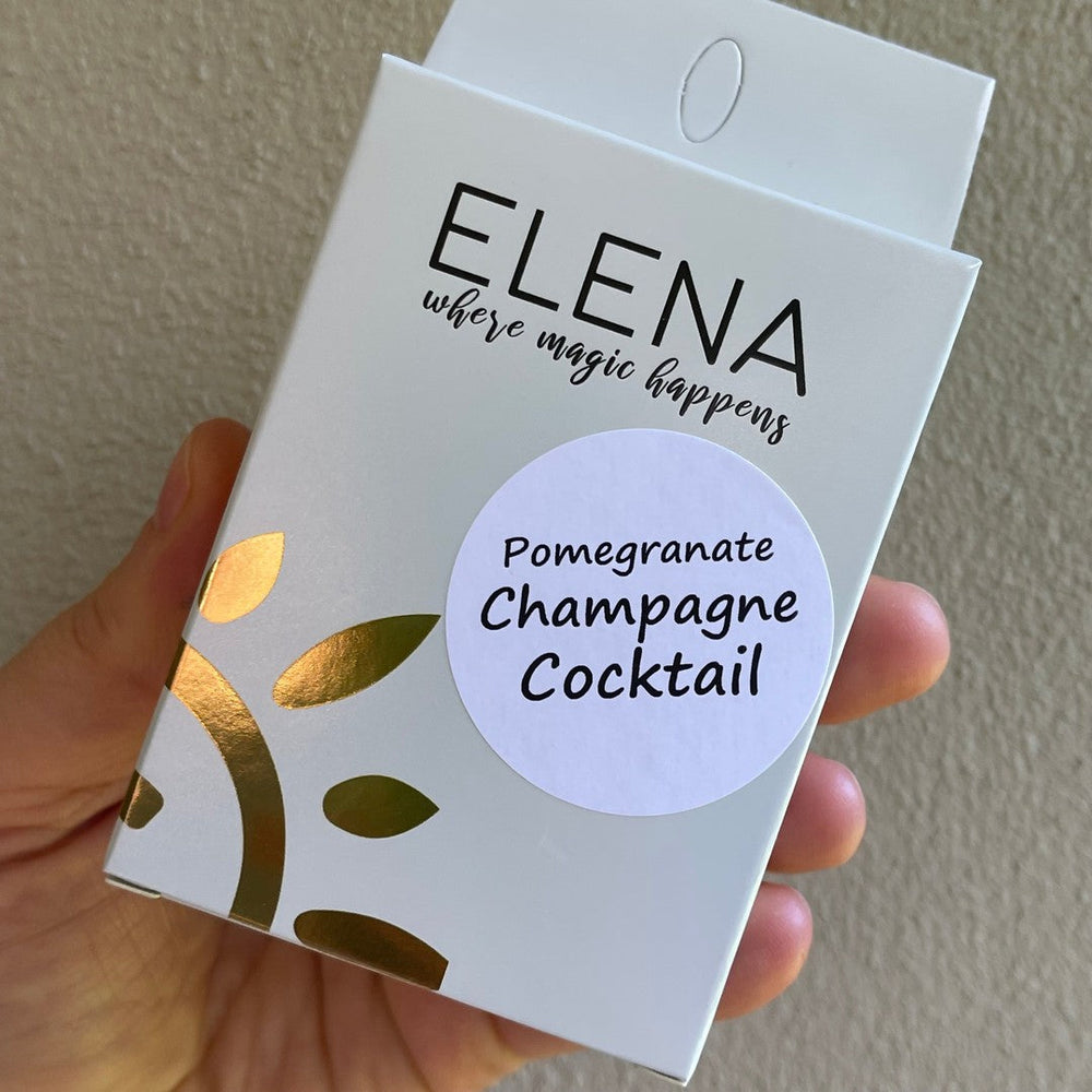 Pomegranate Champagne Cocktail Melt [Not Restocking Once Sold Out]-Soy Wax Melts-Elena Bath and Body-natural-eco-friendly-pure-strong-fragrance-long-lasting-handmade-in-australia