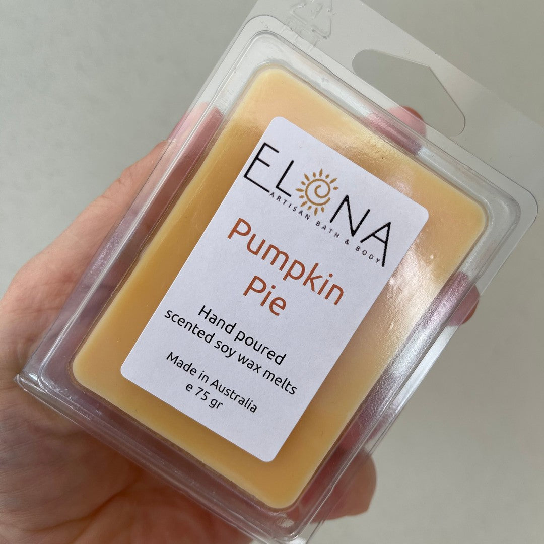 Pumpkin Pie Melt [Not Restocking Once Sold Out]-Soy Wax Melts-Elena Bath and Body-natural-eco-friendly-pure-strong-fragrance-long-lasting-handmade-in-australia