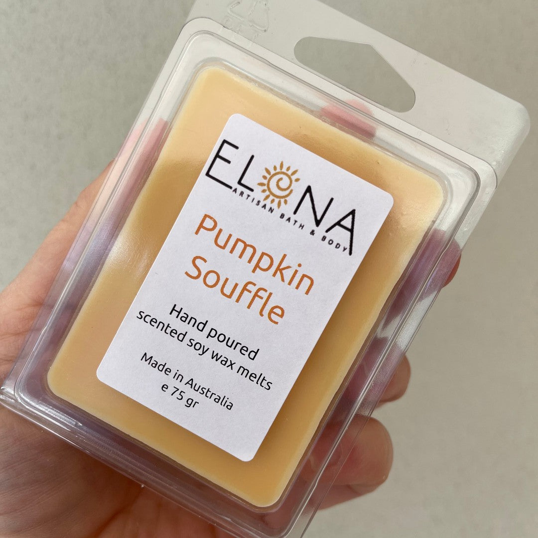 Pumpkin Souffle Melt-Soy Wax Melts-Elena Bath and Body-natural-eco-friendly-pure-strong-fragrance-long-lasting-handmade-in-australia