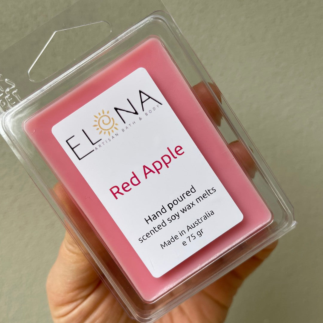 Red Apple Melt-Soy Wax Melts-Elena Bath and Body-natural-eco-friendly-pure-strong-fragrance-long-lasting-handmade-in-australia