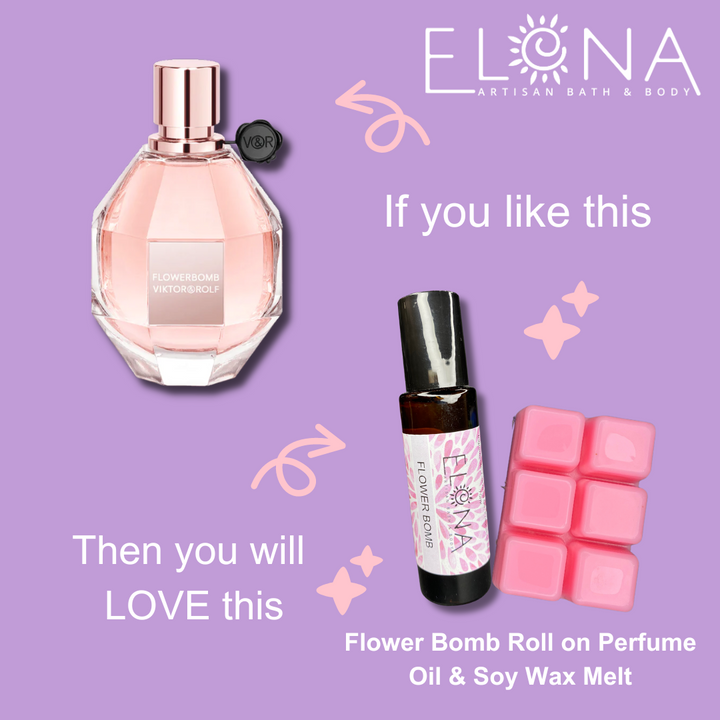 Roll On Perfume Oil - Flower Bomb-Alchool Free Perfume Oil-Elena Bath and Body-roll-on-perfume-natural-alchool-free-fragrance-handmade-in-australia