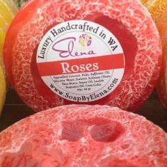 Roses Loofah-Loofah Soap-Elena Bath and Body-natural-gentle-soap-for-sensitive-skin-dry-skin-eczema-acne-hand-made-in-australia