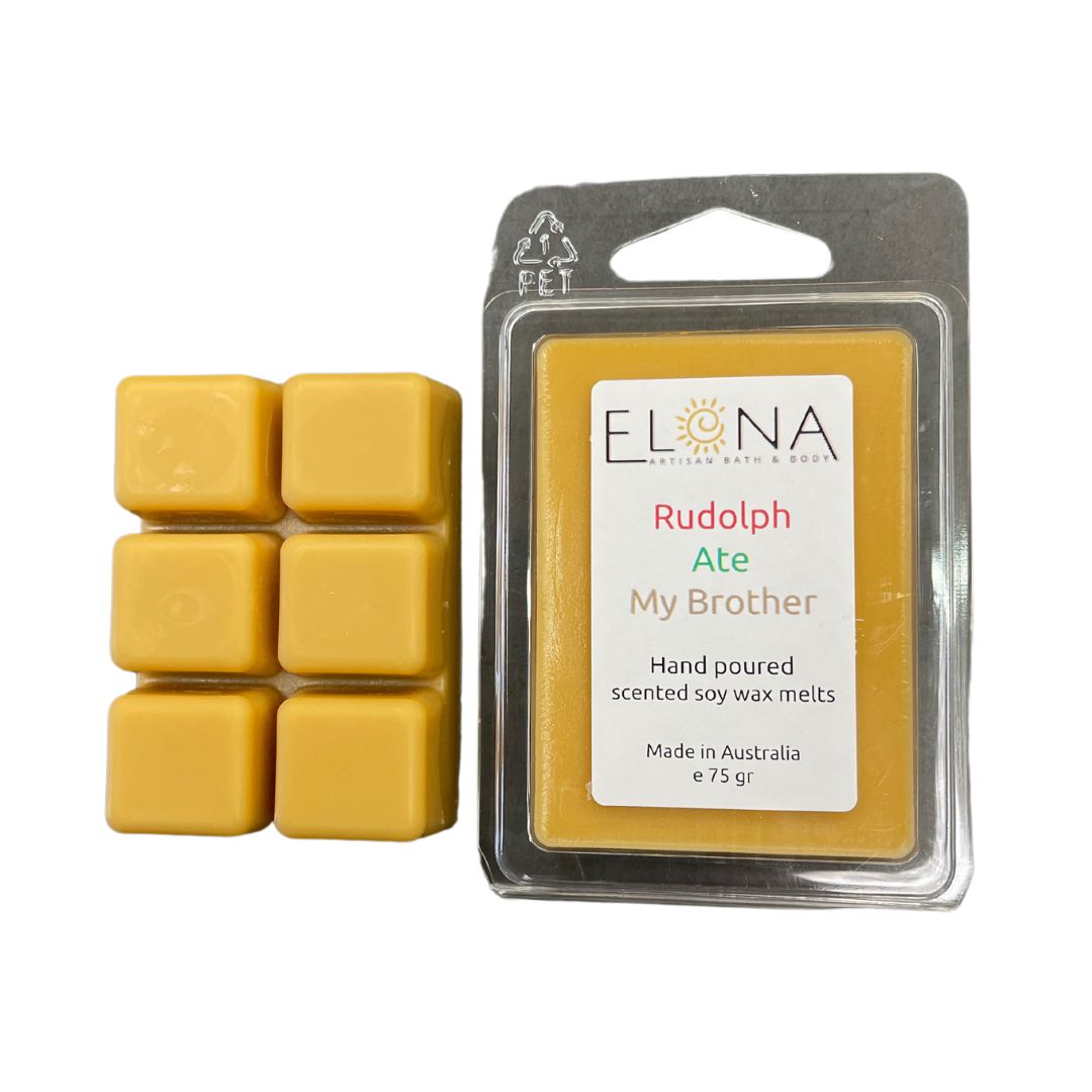 Rudolph Ate My Brother Melt-Soy Wax Melts-Elena Bath and Body-natural-eco-friendly-pure-strong-fragrance-long-lasting-handmade-in-australia