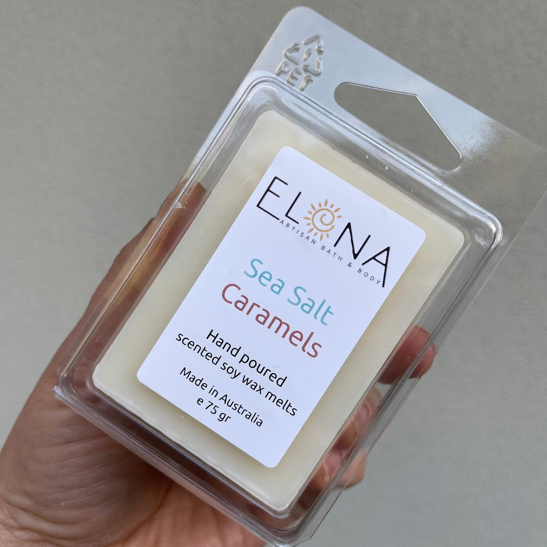 Sea Salt Caramels Melt [Not Restocking Once Sold Out]-Soy Wax Melts-Elena Bath and Body-natural-eco-friendly-pure-strong-fragrance-long-lasting-handmade-in-australia