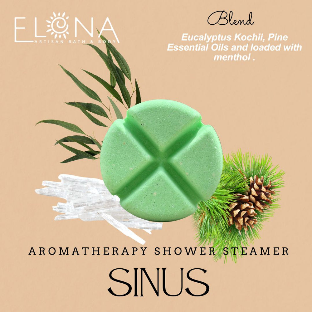 Sinus - Aromatherapy Shower Steamer-Aromatherapy Shower Steamers-Elena Bath and Body-aromatherapy-essential-oils-australia-menthol-sinus-relax-sleep-tablet-disc-strong