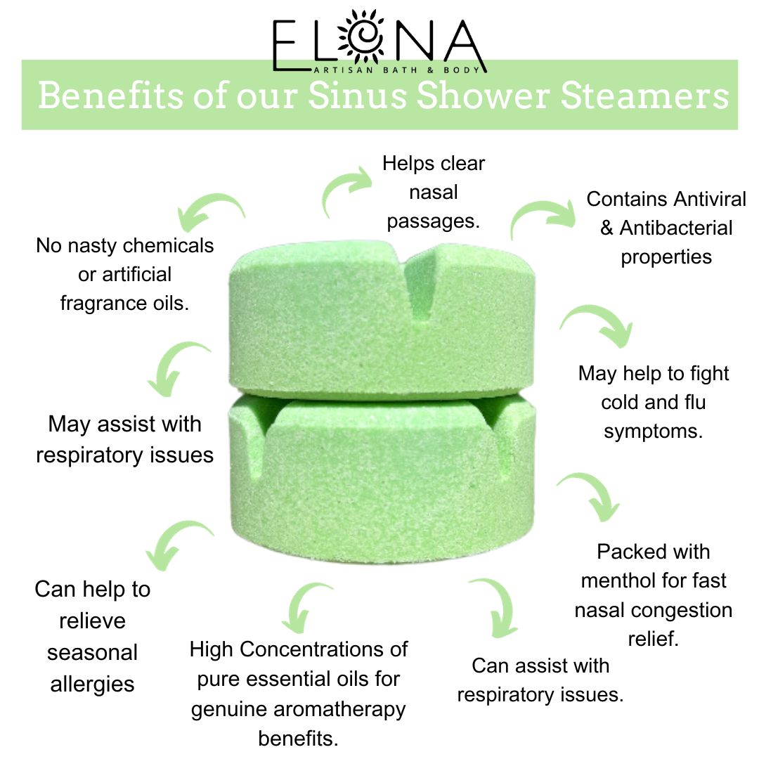 Sinus - Aromatherapy Shower Steamer-Aromatherapy Shower Steamers-Elena Bath and Body-aromatherapy-essential-oils-australia-menthol-sinus-relax-sleep-tablet-disc-strong-Shower-steamers-shower-bombs-shower-melts-aromatherapy-shower-tablets-shower-fizzies-shower-pods-shower-soothers-shower-discs-steam-therapy-tablets-spa-steamers-shower-aromatherapy-bombs-effervescent-shower-tablets-steam-melts-sinus-relief-tablets-decongestant-melts-energy-boost-discs-relaxation-tablets-sleep-steamers-wellness-pods-aromathera