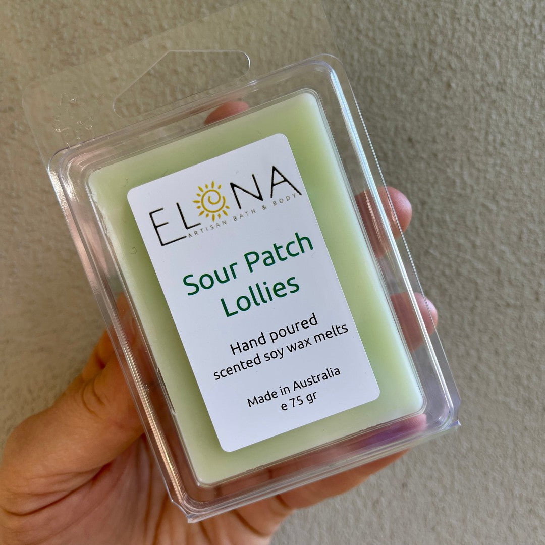 Sour Patch Lollies Melt [Not Restocking Once Sold Out]-Soy Wax Melts-Elena Bath and Body-natural-eco-friendly-pure-strong-fragrance-long-lasting-handmade-in-australia