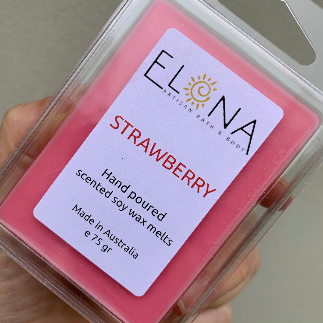 Strawberry Melt-Soy Wax Melts-Elena Bath and Body-natural-eco-friendly-pure-strong-fragrance-long-lasting-handmade-in-australia