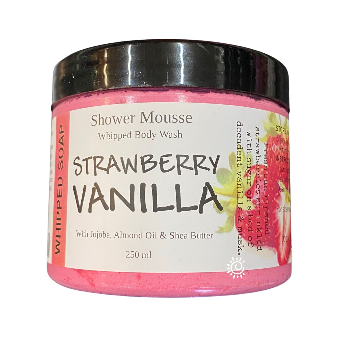 Strawberry & Vanilla Shower Mousse-Shower Mousse-Elena Bath and Body-best-luxury