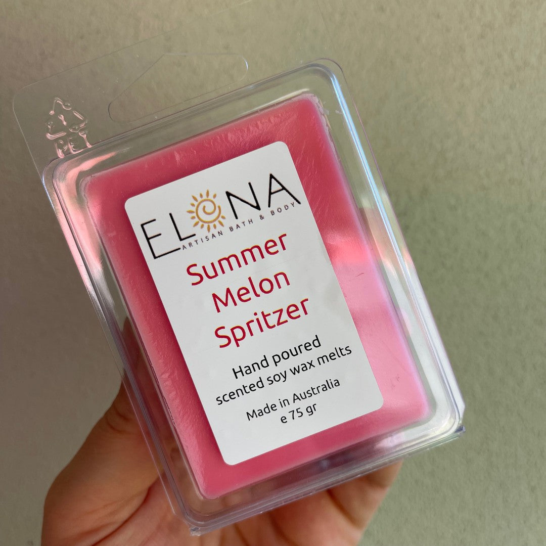 Summer Melon Spritzer Melt-Soy Wax Melts-Elena Bath and Body-natural-eco-friendly-pure-strong-fragrance-long-lasting-handmade-in-australia