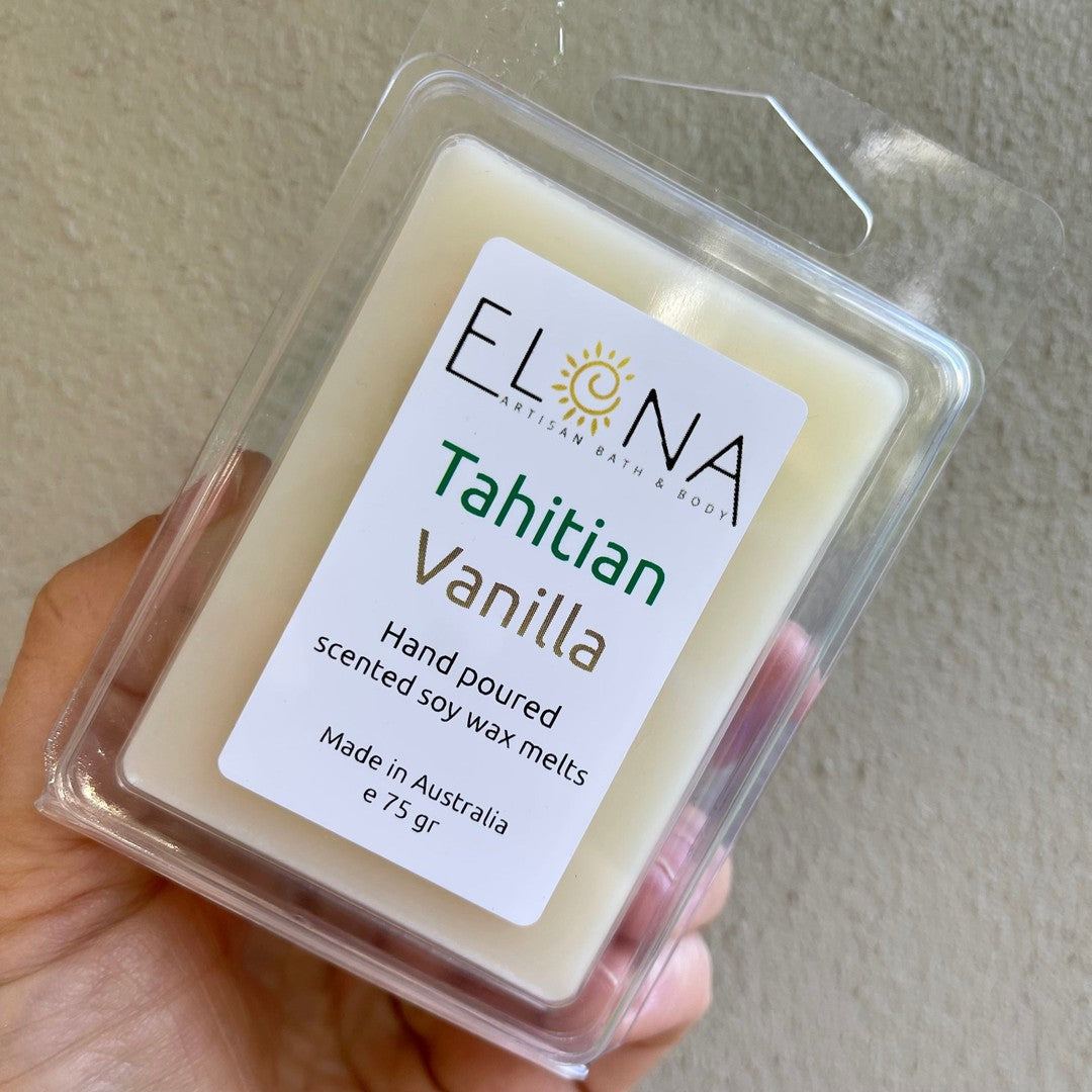 Tahitian Vanilla Melt-Soy Wax Melts-Elena Bath and Body-natural-eco-friendly-pure-strong-fragrance-long-lasting-handmade-in-australia