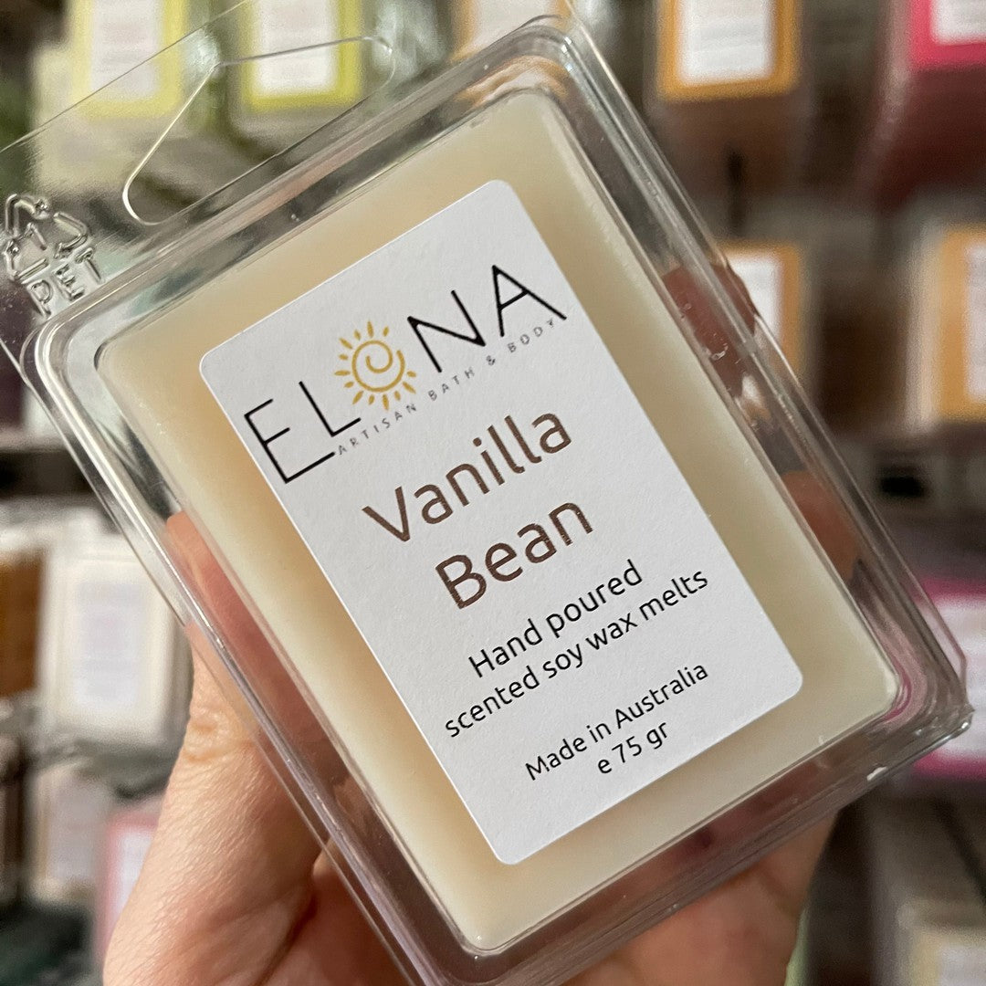 Vanilla Bean Melt-Soy Wax Melts-Elena Bath and Body-natural-eco-friendly-pure-strong-fragrance-long-lasting-handmade-in-australia