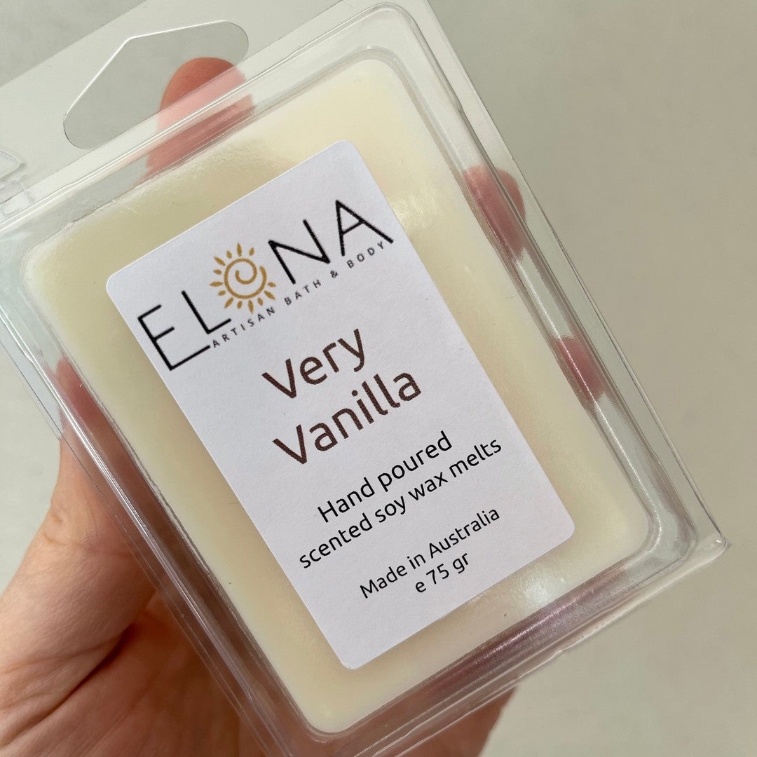 Very Vanilla Melt-Soy Wax Melts-Elena Bath and Body-natural-eco-friendly-pure-strong-fragrance-long-lasting-handmade-in-australia