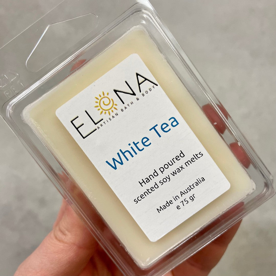 White Tea Melt [Not Restocking Once Sold Out]-Soy Wax Melts-Elena Bath and Body-natural-eco-friendly-pure-strong-fragrance-long-lasting-handmade-in-australia