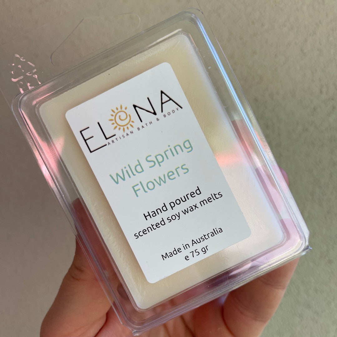 Wild Spring Flowers Melt-Soy Wax Melts-Elena Bath and Body-natural-eco-friendly-pure-strong-fragrance-long-lasting-handmade-in-australia